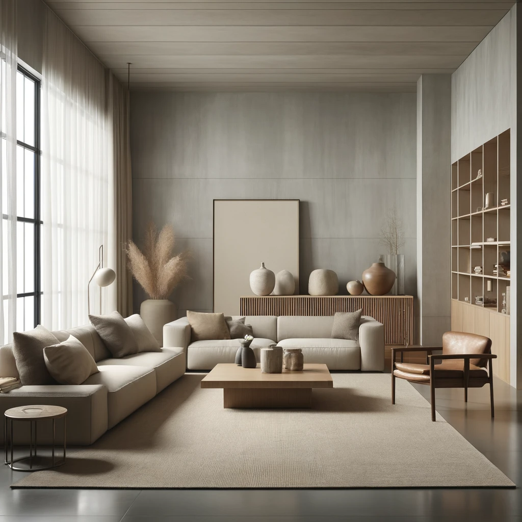 minimalist living room in a 5-room BTO flat